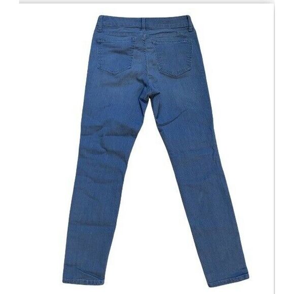 OLD NAVY Womens Jeans Sz 2 Regular Rock Star Mid Rise Skinny Light Blue Stretch - Picture 2 of 11